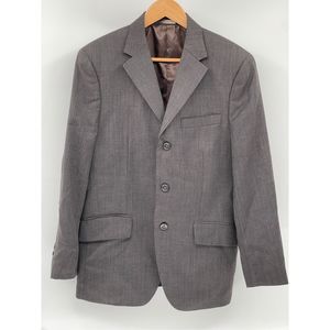 Banana Republic Blazer Sport Coat‎ Suit Jacket Men Size 40 S Gray Brown